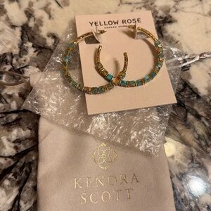 🆕 Yellow Rose Kendra Scott Hoops